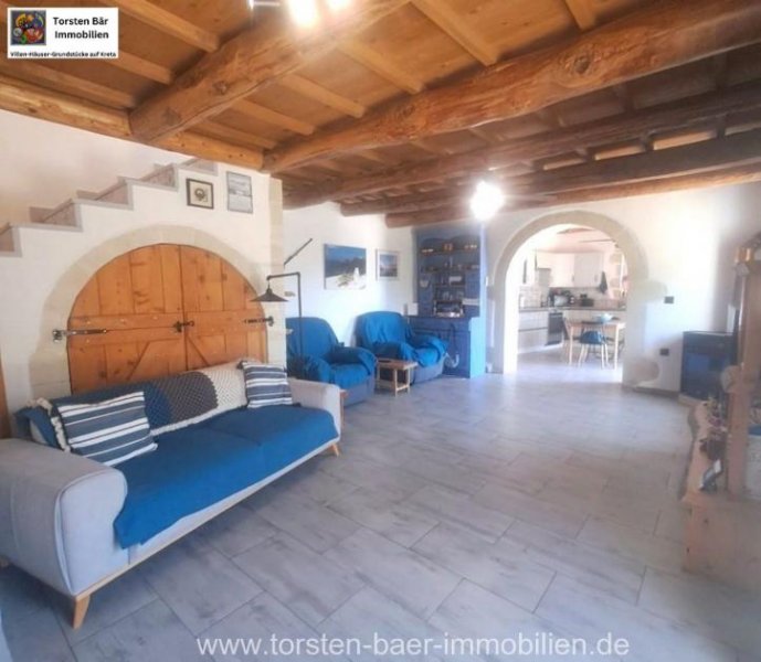 Nerochori Kreta, Nerochori freistehendes renovierte Villa mit priv. Pool Haus kaufen